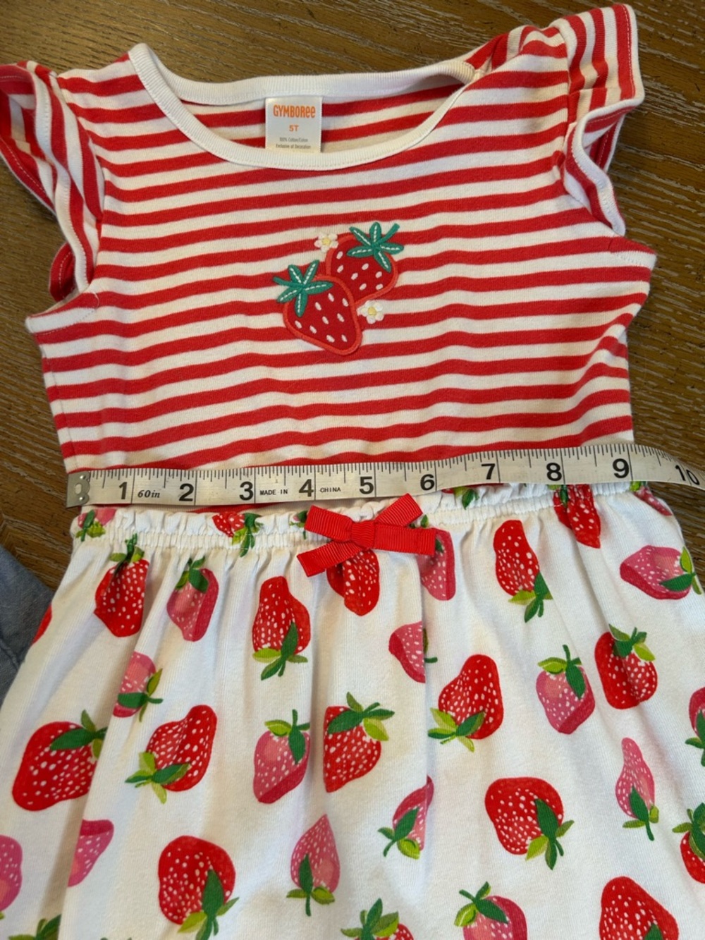 Girls Rainbow & Strawberry Dress Set - Multicolor - Picture 4 of 5